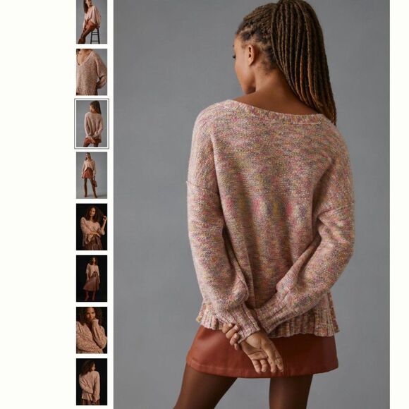Pilcro Deep-V Sweater - Picture 2 of 4